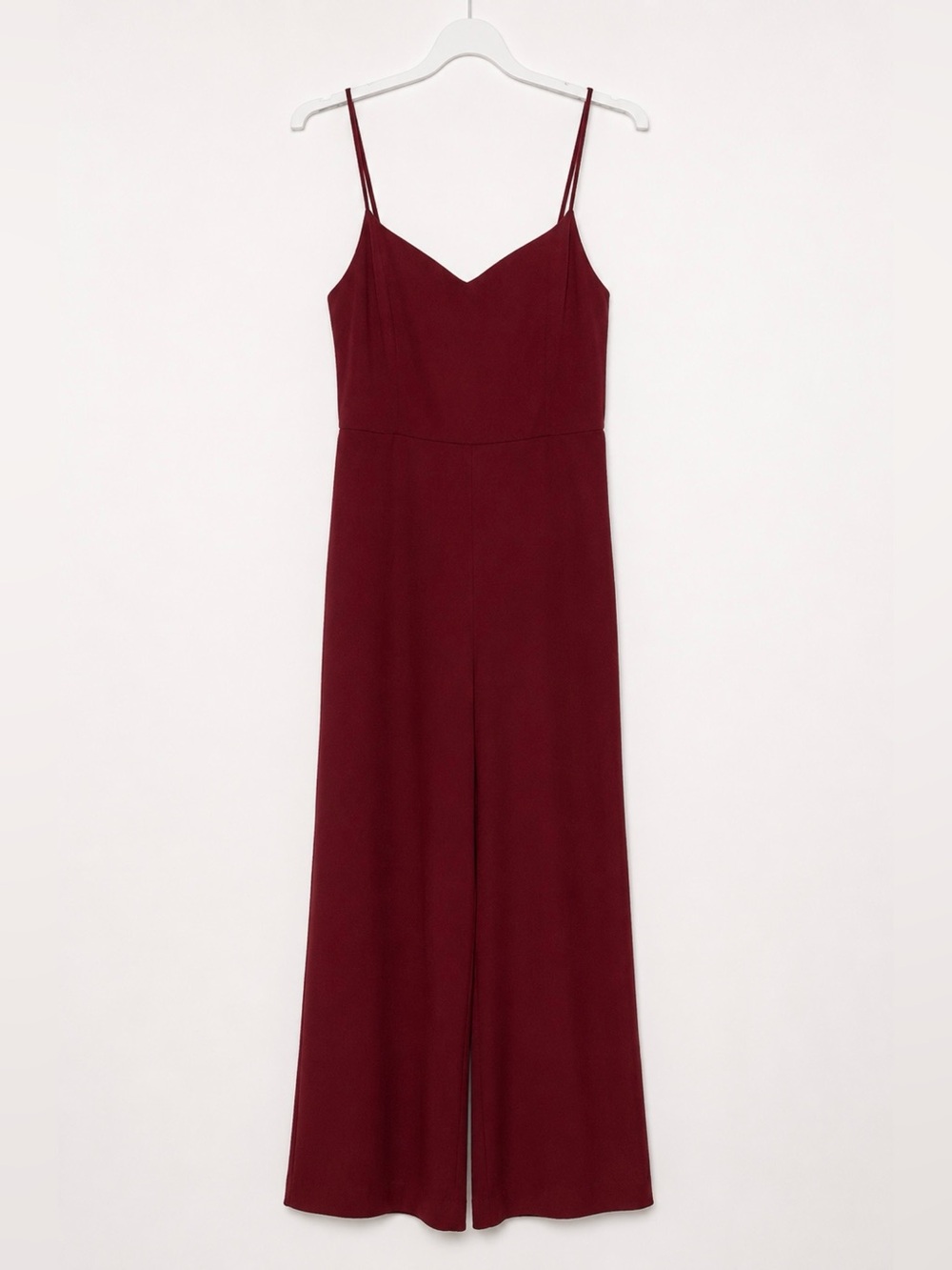 Lulus Burgundy‎ Wide-Leg Jumpsuit Women's XL